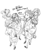 「赤羽骨子のボディガード」スピンオフ募集イラスト。