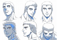 阿部高和のキャラクターデザイン。