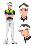 関藤直熙プロのアニメ設定画。(c)BNP/BIRDIE WING Golf Club
