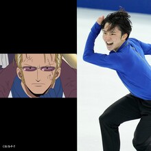 コーザ、友野一希。(c)尾田栄一郎／集英社・フジテレビ・東映アニメーション『ワンピース・オン・アイス』2023製作委員会