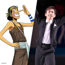 ウソップ、織田信成。(c)尾田栄一郎／集英社・フジテレビ・東映アニメーション『ワンピース・オン・アイス』2023製作委員会