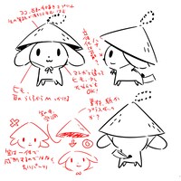 フンくんのぬいぐるみ化計画のラフ。