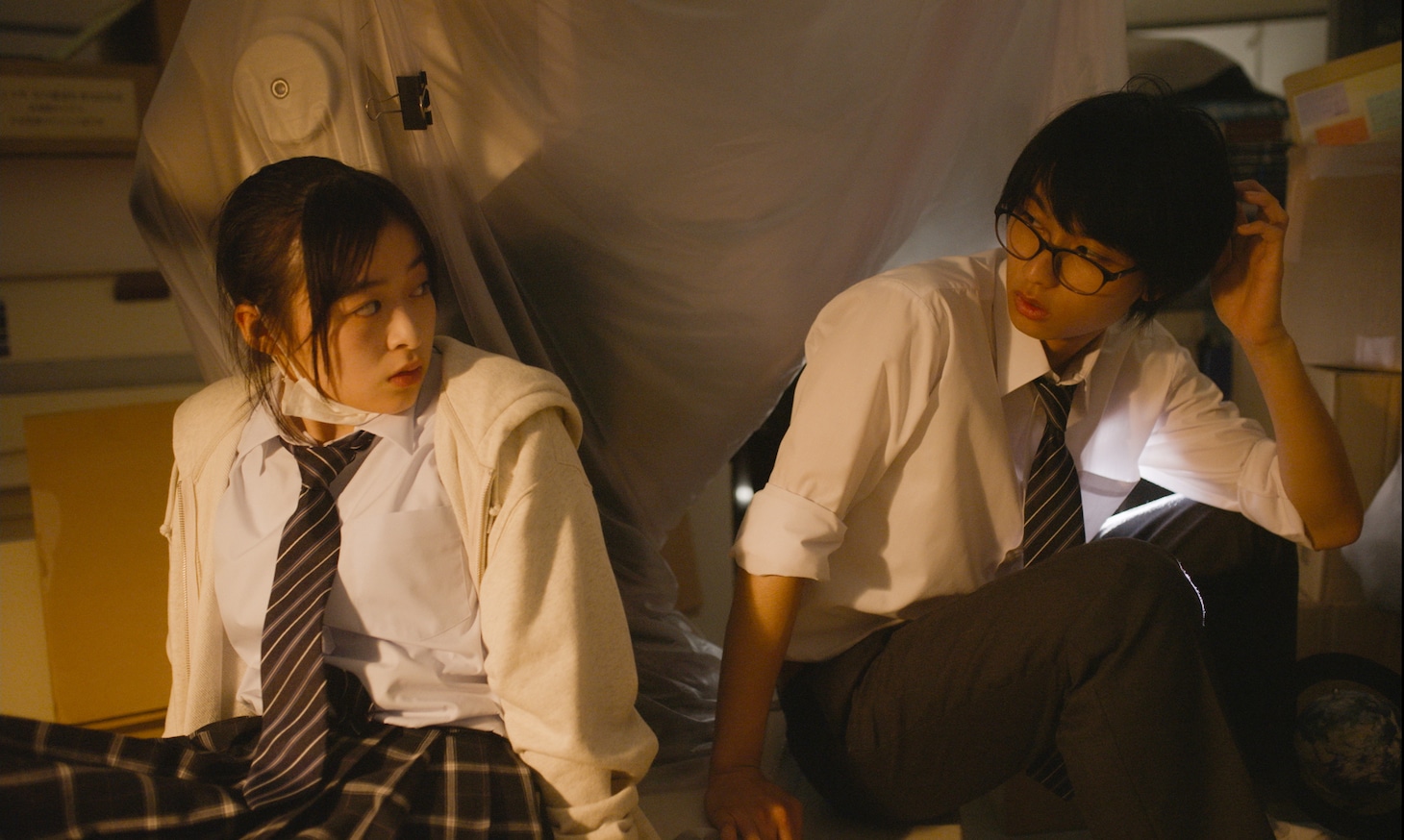 実写映画「君は放課後インソムニア」より。 (c)オジロマコト・小学館／映画「君ソム」製作委員会