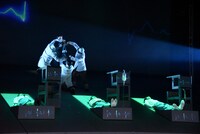 「舞台・エヴァンゲリオン ビヨンド」公開ゲネプロの様子。