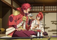 劇場アニメ「劇場版 転生したらスライムだった件 紅蓮の絆編」Blu-rayの店舗別購入特典として、A-on STOREでもらえる「描き下ろしイラスト使用ビジュアルシート」用イラスト。