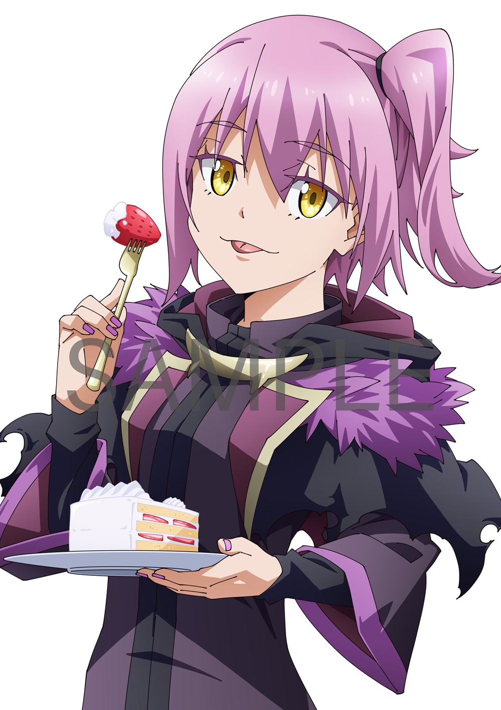 劇場アニメ「劇場版 転生したらスライムだった件 紅蓮の絆編」Blu-rayの店舗別購入特典として、楽天ブックスでもらえる「描き下ろしイラスト使用 ミニキャンバスマグネットスタンド」用イラスト。
