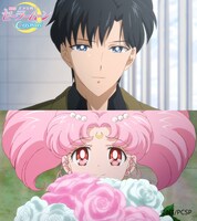 ショートキャラPV第7弾「タキシード仮面＆ちびムーン編」より。