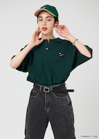 「Pちゃん（らんま1/2）ビッグシルエットポロシャツ」着用イメージ