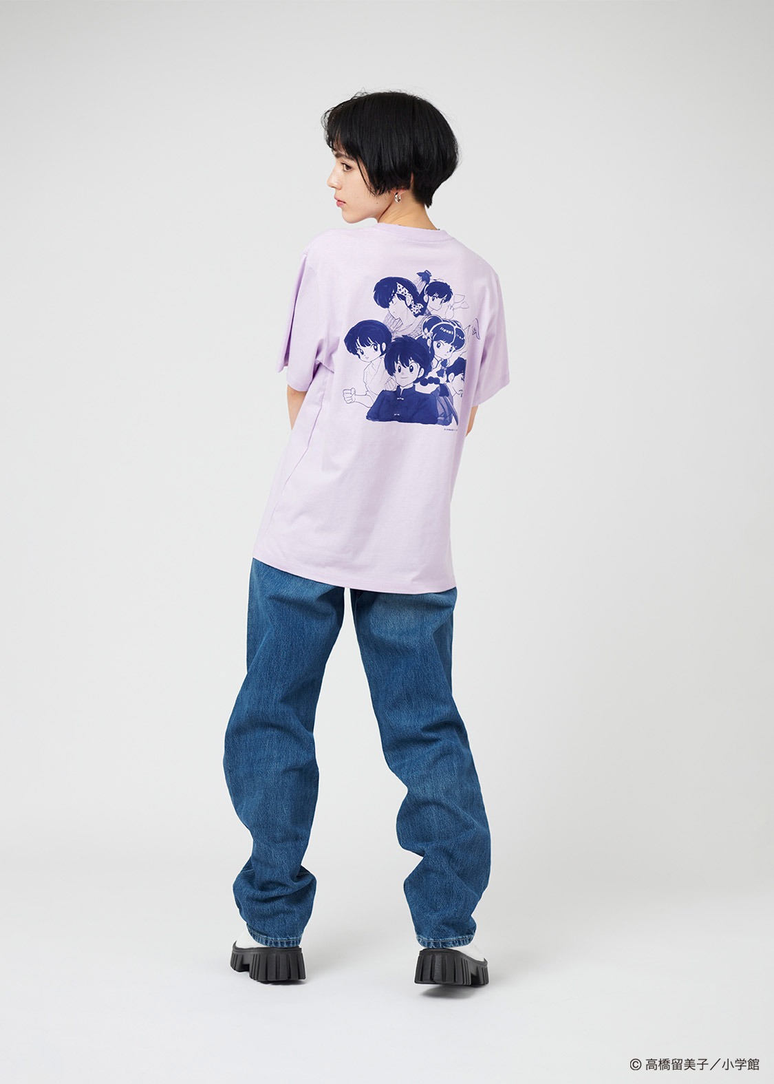 「乱馬と仲間たち（らんま1/2）Tシャツ」着用イメージ