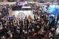 「京都国際マンガ・アニメフェア2022」より、出展ブースエリアの様子。