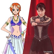 ナミ、本田望結。(c)尾田栄一郎／集英社・フジテレビ・東映アニメーション『ワンピース・オン・アイス』2023製作委員会