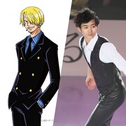 サンジ、島田高志郎。(c)尾田栄一郎／集英社・フジテレビ・東映アニメーション『ワンピース・オン・アイス』2023製作委員会