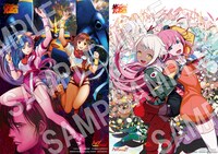 左から「キャラクター原案・美樹本晴彦描き下ろしイラストシート」、「フューチャービジュアル・okama描き下ろしイラストシート」。(c)BANDAI VISUAL・Flying Dog・GAINAX(c)2003 GAINAX／TOP2委員会