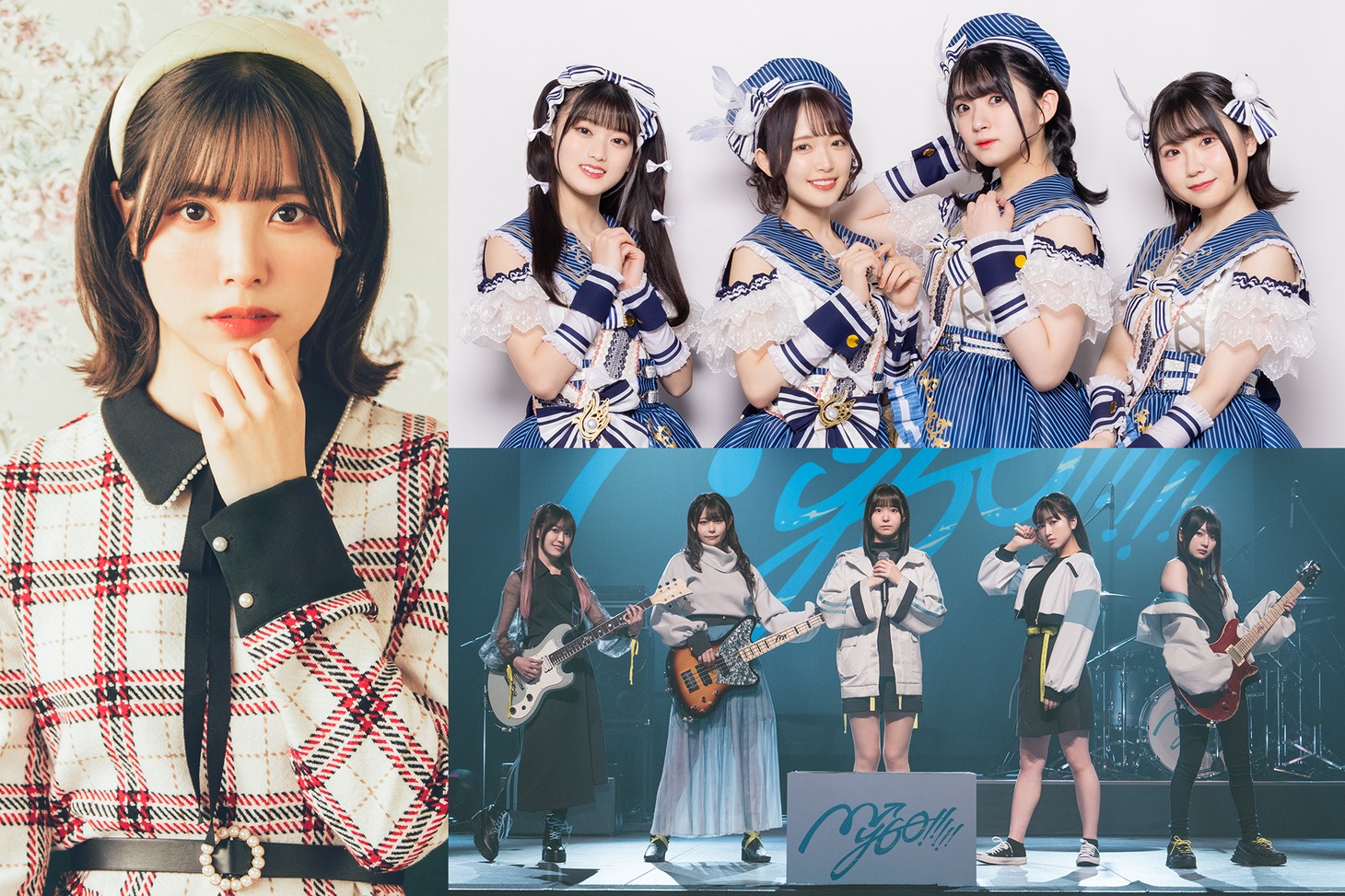 左から時計回りにLiyuu、Lyrical Lily、MyGO!!!!!。