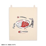 TVアニメ「チェンソーマン」と、イラストレーター・鬼頭祈がコラボしたファブリックポスター。