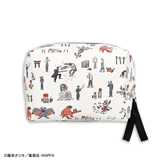 TVアニメ「チェンソーマン」と、イラストレーター・鬼頭祈がコラボしたボックスポーチ。