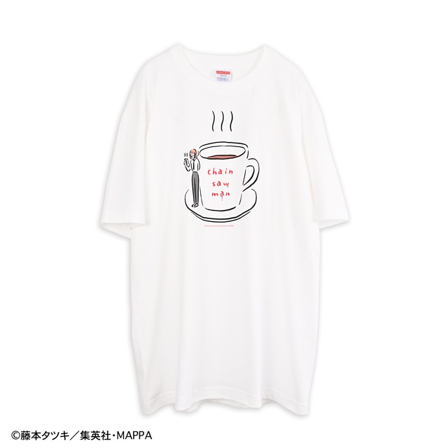 TVアニメ「チェンソーマン」と、イラストレーター・鬼頭祈がコラボしたビッグTシャツ。