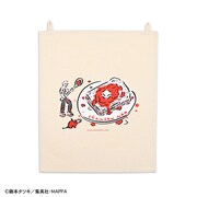 TVアニメ「チェンソーマン」と、イラストレーター・鬼頭祈がコラボしたファブリックポスター。