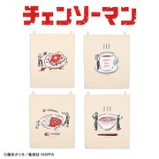 TVアニメ「チェンソーマン」と、イラストレーター・鬼頭祈がコラボしたファブリックポスター。