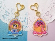 購入特典の描き下ろしイラスト入りコンパクトミラー。