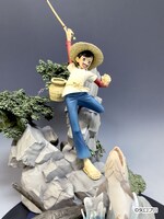 「釣りキチ三平50周年記念フィギュア ～夜泣谷の怪物 左膳岩魚～」