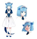 リザ（CV：倉持若菜）。主人公のハルトに従うブリザードドラゴン。300年間洞窟で本を読んでいた引きこもりの先輩。ハルトに助けられ従者となり、物覚えが早く知識が豊富なためシャルの専属メイドになる。