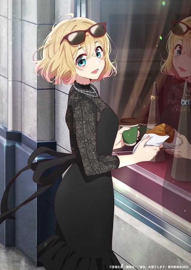 七海麻美のデートシーンビジュアル。(c)宮島礼吏・講談社/「彼女、お借りします」製作委員会 2023