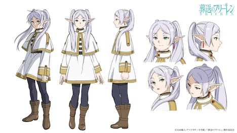 フリーレンのキャラクタービジュアル。(c)山田鐘人・アベツカサ/小学館/「葬送のフリーレン」製作委員会