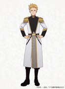 アラン（CV：下野紘）。フリージア王国騎士団の一番隊騎士隊長。明るい性格のお調子者だが、鍛錬で培った身体能力と剣技だけで騎士隊長の座に上り詰めた努力家。その性格から、アーサーをはじめ多くの騎士に慕われている。 (c)天壱・一迅社／ラス為製作委員会2023