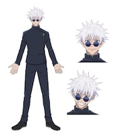 五条悟のキャラクター設定画。(c)芥見下々／集英社・呪術廻戦製作委員会