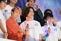 「劇場版アイドリッシュセブン LIVE 4bit BEYOND THE PERiOD」舞台挨拶の様子。