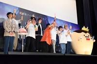 「劇場版アイドリッシュセブン LIVE 4bit BEYOND THE PERiOD」舞台挨拶の様子。