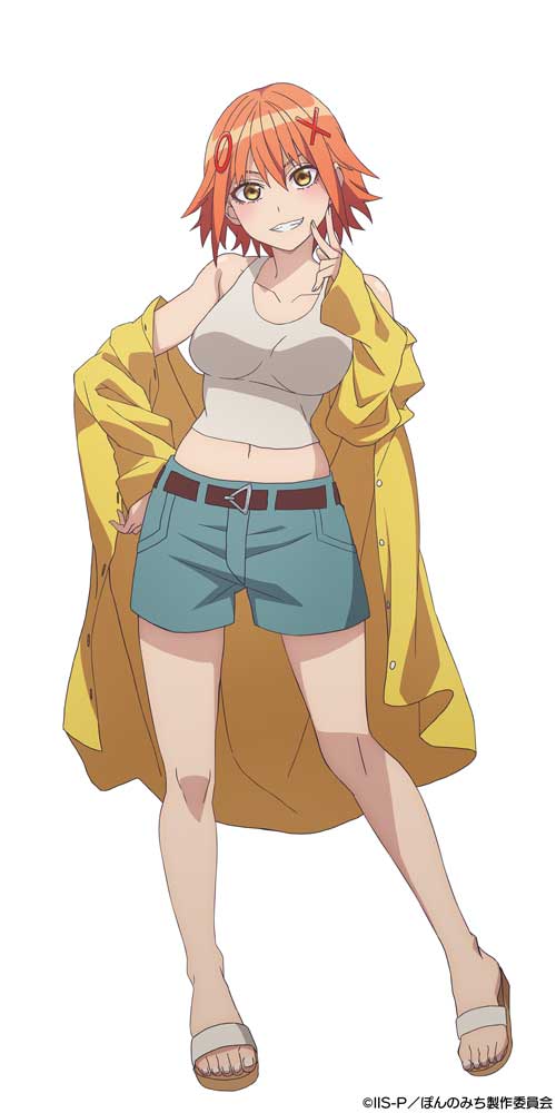 徳富泉（CV：若山詩音）。なしことぱいの友人の女子高生。なしこの声がけで、たまり場にやって来るようになった。しっかり者でサッパリとした性格をしており、独特なネーミングセンスを持っている。親戚の集まりで麻雀を覚えた経験者で、なしこに麻雀を教えていく。2月12日生まれ。 (c)IIS-P／ぽんのみち製作委員会