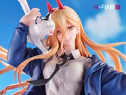 好戦的な表情のパワーとその肩に乗ったニャーコ。