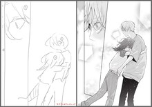 「四畳半のいばら姫」第6話ネーム、完成原稿。(c)佐藤ざくり・吉田夢美／集英社