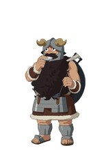 センシ（CV：中博史）迷宮内での自給自足にこだわり、長年魔物食を研究してきたスペシャリスト。軽率に魔物を調理するライオス一行を見かねて、料理番として同行する。食事の作法や魔物食にこだわるあまり常識がずれている部分も。(c)九井諒子・KADOKAWA刊／「ダンジョン飯」製作委員会