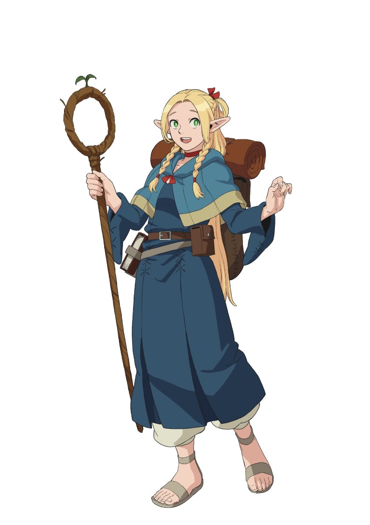 マルシル（CV：千本木彩花）。魔術の才に長けており、パーティーでは 