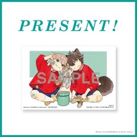 コラボメニューを注文するともらえるポストカード。