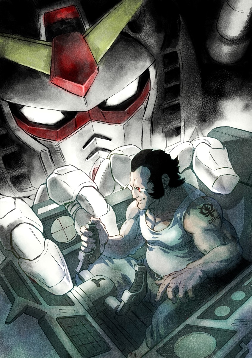 「機動戦士ガンダム フラナガン・ブーン戦記」イラスト