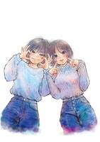 センターカラーで登場した、谷根千「たっちゃん、どっちとる？」より。