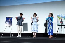 「青春ブタ野郎はゆめみる少女の夢を見ない」スペシャル上映会とトークショーの様子。左から石川界人、瀬戸麻沙美、久保ユリカ。