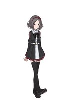 キーボードの海老塚智（CV：凪都）。もともとは地元でも有名なお金持ち一家のお嬢様。今はルームシェアでアパートに暮らしている。冷たく世の中を斜めに見ている。ハリネズミのごとく警戒心バリバリであまり心を開かない。