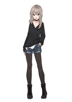 ギターの河原木桃香（CV：夕莉）。20歳のストリートミュージシャン。性格はサバサバで男勝り。女の子っぽい格好が嫌いで、髪も服も素っ気ない方だ。明るくて面倒見がよい、運動部の頼れる先輩といった雰囲気。