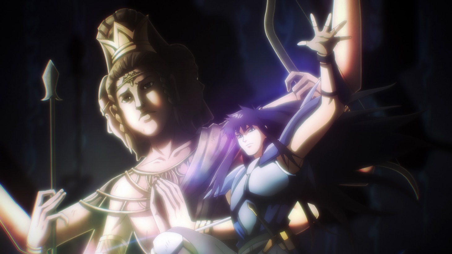 アニメ「BASTARD!!―暗黒の破壊神―」第2期第2弾PVより。(c)萩原一至/集英社・BASTARD!! 製作委員会