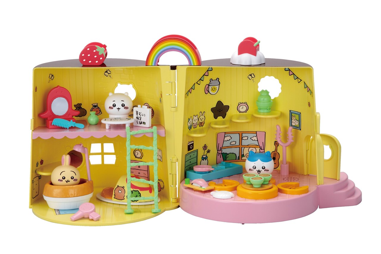 ちいかわたちの夢を具現化した大きなプリンハウス、セリフをしゃべるギミックも搭載