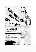 個展での展示予定作品。「『ニューヨークで考え中』ドローイン グ Gristedes, July 19, 2012」。撮影：宮島径 (c)KONDOH Akino, Courtesy of Mizuma Art Gallery