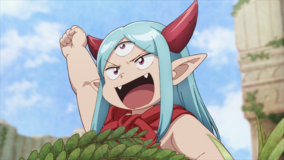 TVアニメ「Lv1魔王とワンルーム勇者」第1話より。 (c)toufu・芳文社／Lv1魔王とワンルーム勇者製作委員会
