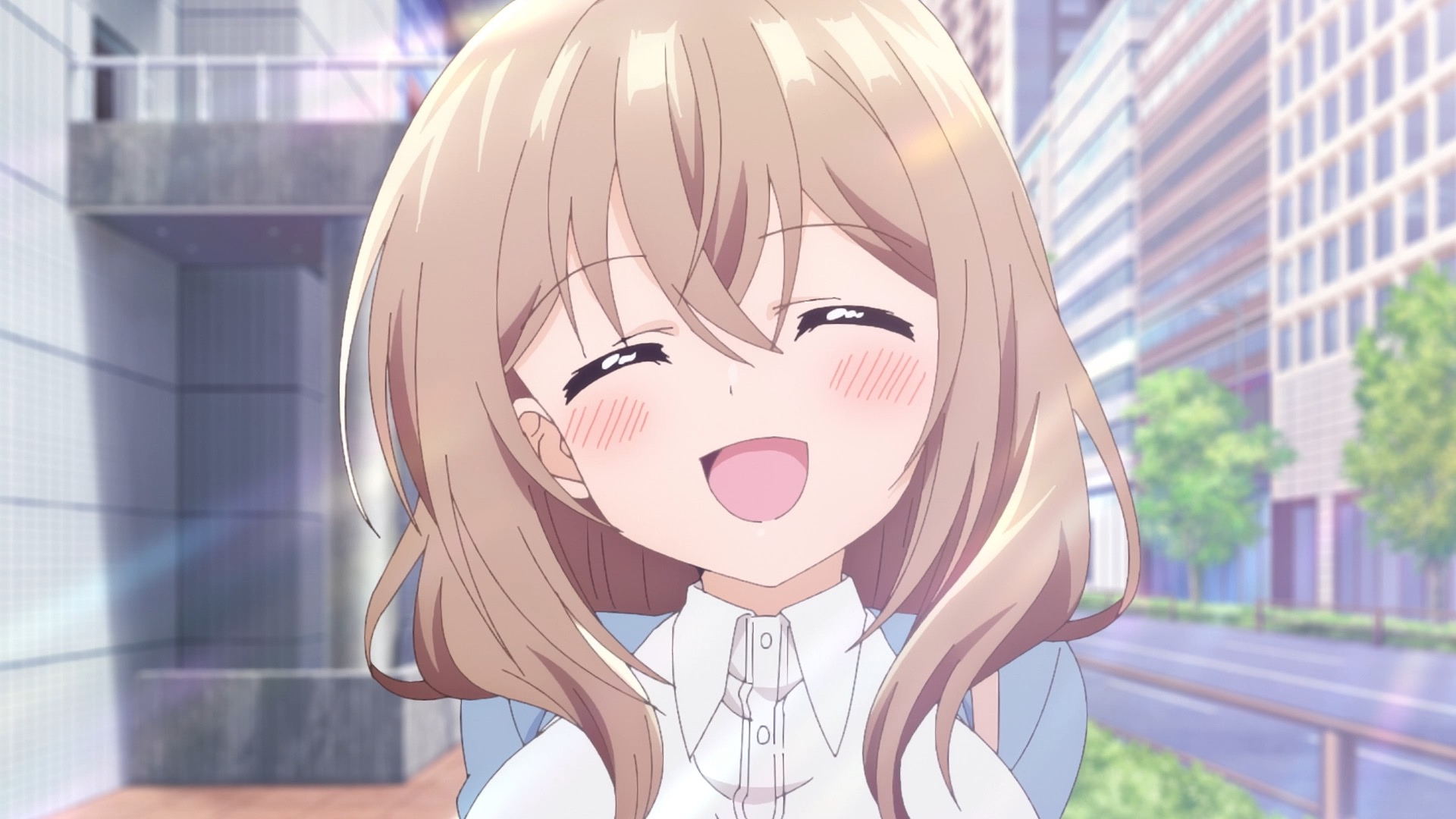 TVアニメ「うちの会社の小さい先輩の話」本PVより。 (c)斎創・竹書房／「うちの会社の小さい先輩の話」製作委員会