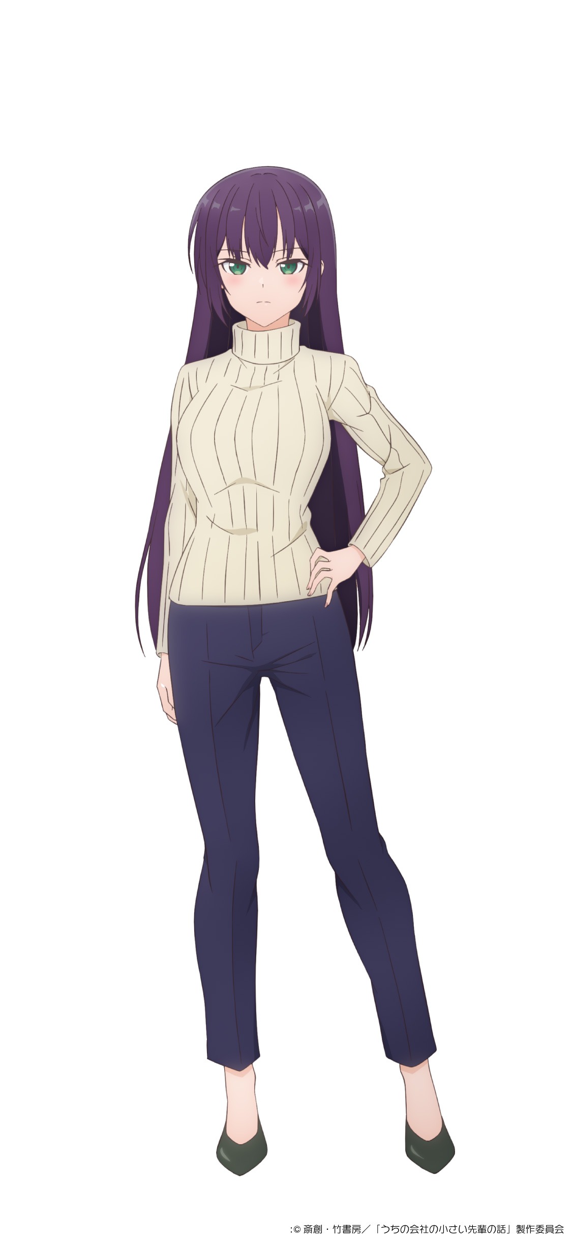 篠崎豊（CV：小松未可子）  (c)斎創・竹書房／「うちの会社の小さい先輩の話」製作委員会