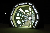 「松本零士先生 お別れの会」会場に設置されたフォトブース。